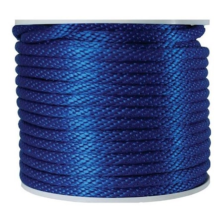 Wellington P7240S0200B48S Solid Braided Poly Derby Rope  Blue